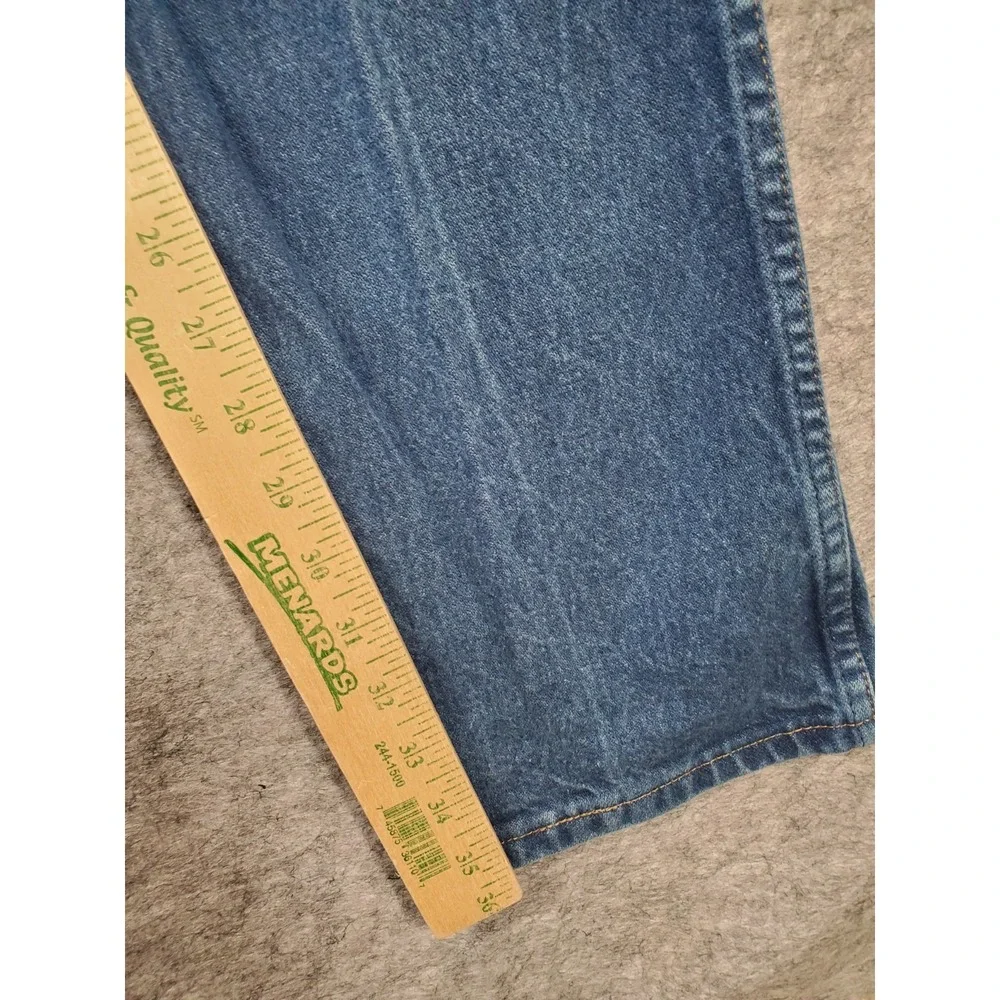 Wrangler Jeans Mens 28x35* Blue Denim Cowboy Cut Slim Fit Western Rodeo 936PWD
